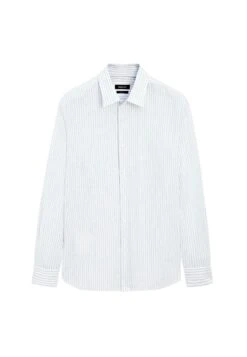 Massimo Dutti REGULAR FIT STRIPED GARMENT - Shirt - White -Indicode Men Wear Shop 786add2c3e1748a4b3ff026b23a3509d