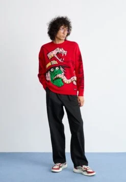 Volcom VILLARD SWEATER - Jumper - Lifeguard Red -Indicode Men Wear Shop 7af14d3cc3944a768a386b31f748a349