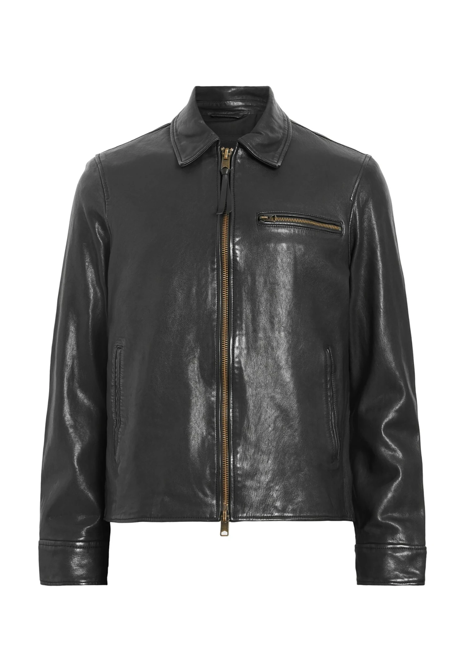 AllSaints MILLER JACKET - Leather Jacket - Black 6 AllSaints MILLER JACKET - Leather Jacket - Black - Image 6