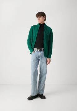Gant COTTON ZIP CARDIGAN - Cardigan - Deep Forest Green -Indicode Men Wear Shop 7bcc4cc0c383451199bbdc8da3aff3b2