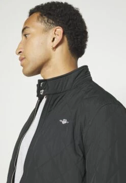 Gant QUILTED WINDCHEATER - Light Jacket - Black -Indicode Men Wear Shop 7c7059fe7e474b06b5d546f6079a54e3