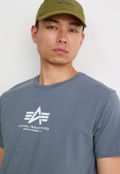 Alpha Industries BASIC - Print T-shirt - Denim Blue -Indicode Men Wear Shop 7cafee44279c425abcb16c4dd3f0c687