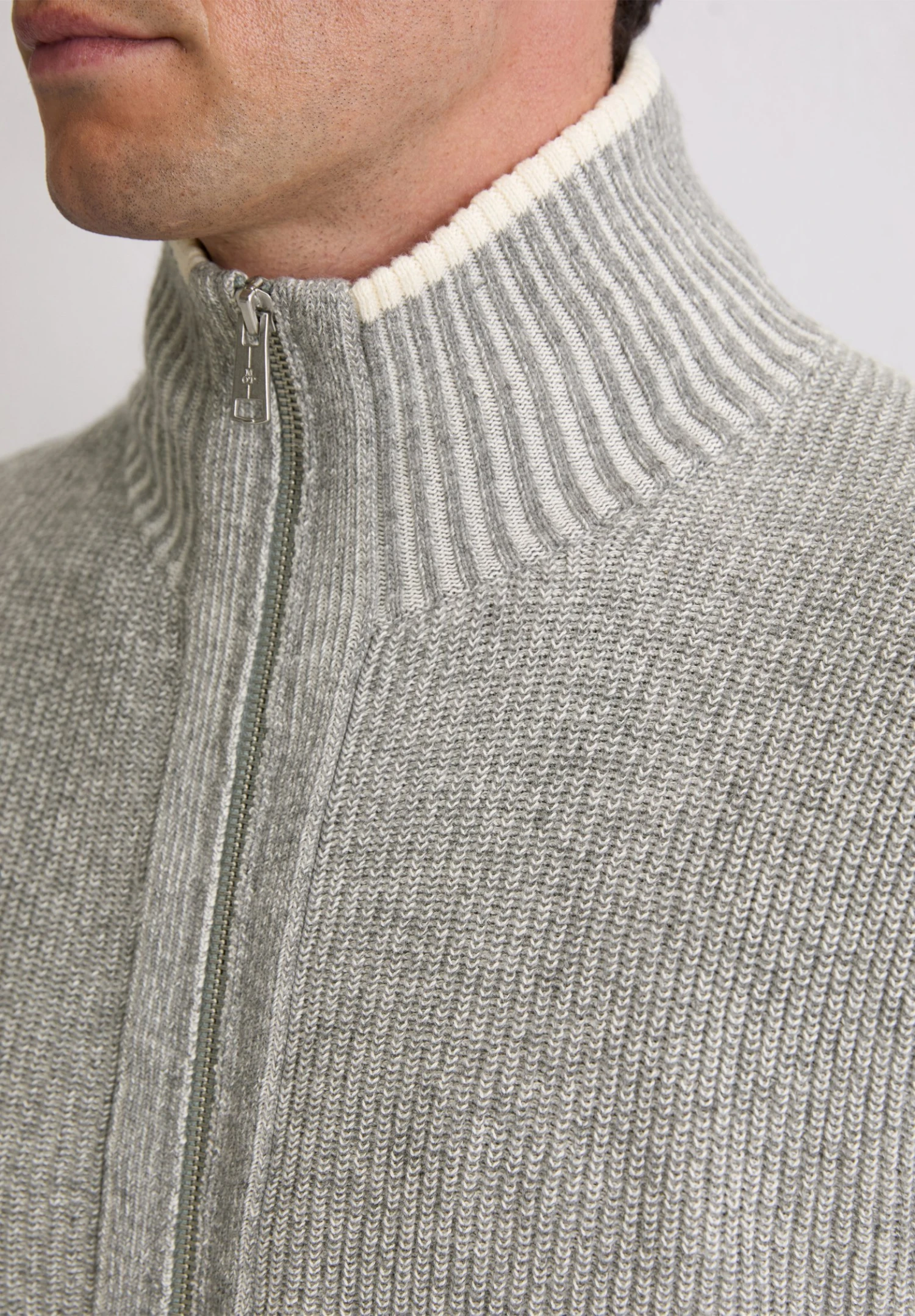 Marc O'Polo STRUCTURED WITH TIPPING - Cardigan - Trainer Jacket Structured Bi Color With Tipping 4 Marc O'Polo STRUCTURED WITH TIPPING - Cardigan - Trainer Jacket Structured Bi Color With Tipping - Image 4