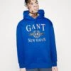 Gant Retro Crest Hoodie - Hoodie - Lapis Blue
