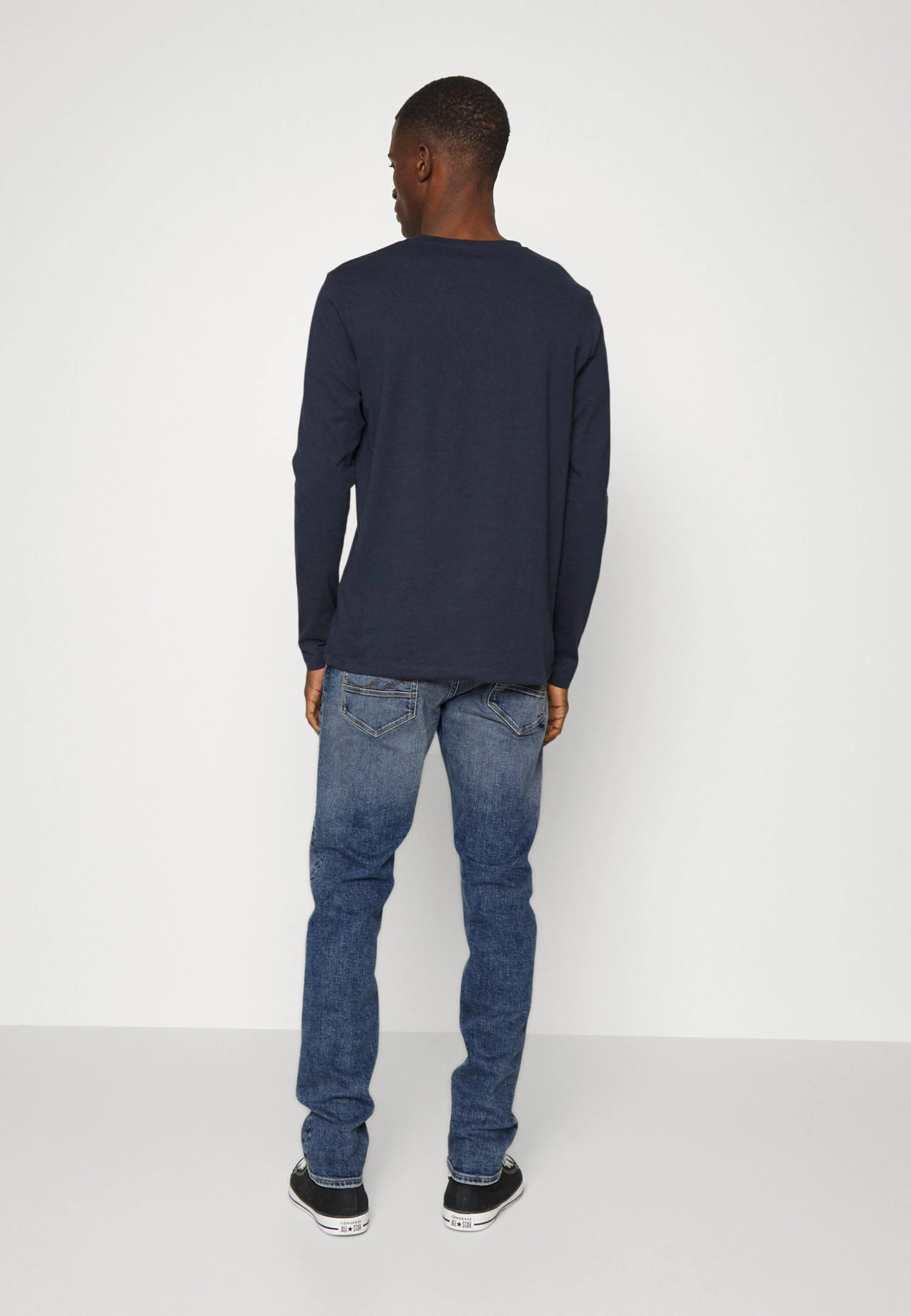 Jack & Jones Jjiglenn Jjfox- Straight Leg Jeans - Blue Denim 3 Jack & Jones Jjiglenn Jjfox- Straight Leg Jeans - Blue Denim - Image 3