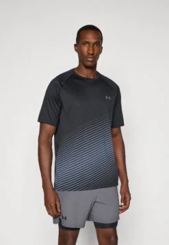 Under Armour FADE - Sports T-shirt - Black/titan Gray