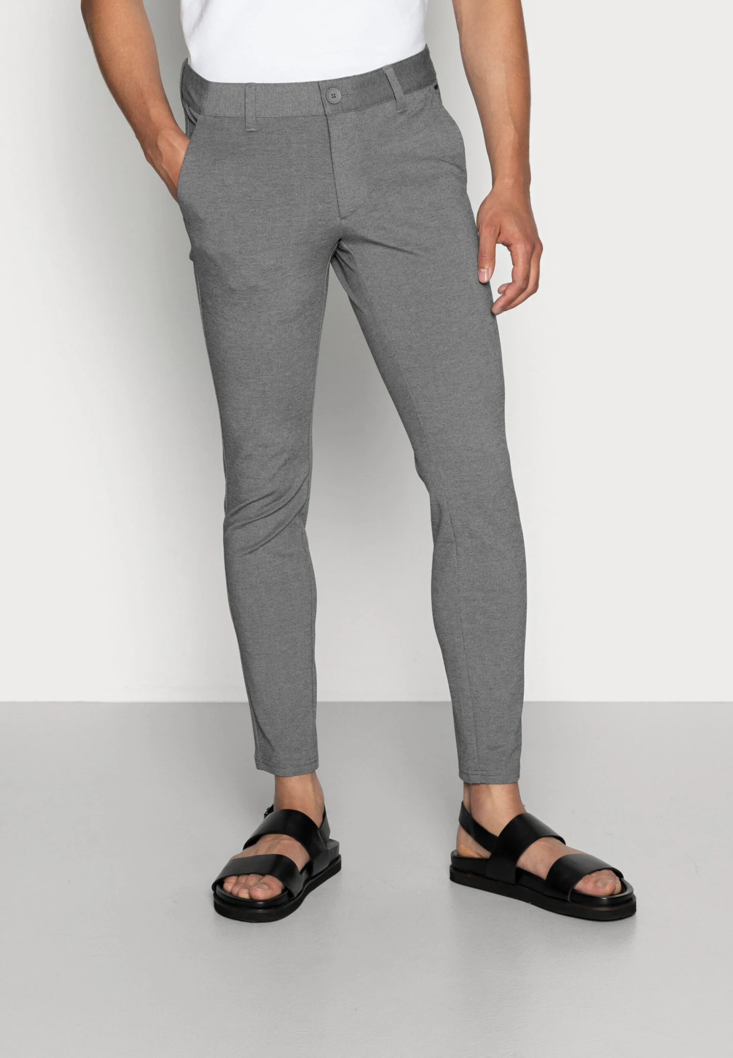 Only & Sons Onsmark - Trousers - Medium Grey Melange 1 Only & Sons Onsmark - Trousers - Medium Grey Melange