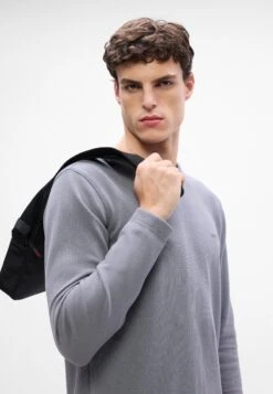 Boss TEMPESTO - Long Sleeved Top - Open Grey -Indicode Men Wear Shop 8f919532503e40f5adbf8771a7575450