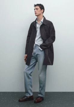 Massimo Dutti PACKABLE WATER-REPELLENT - Parka - Dark Blue