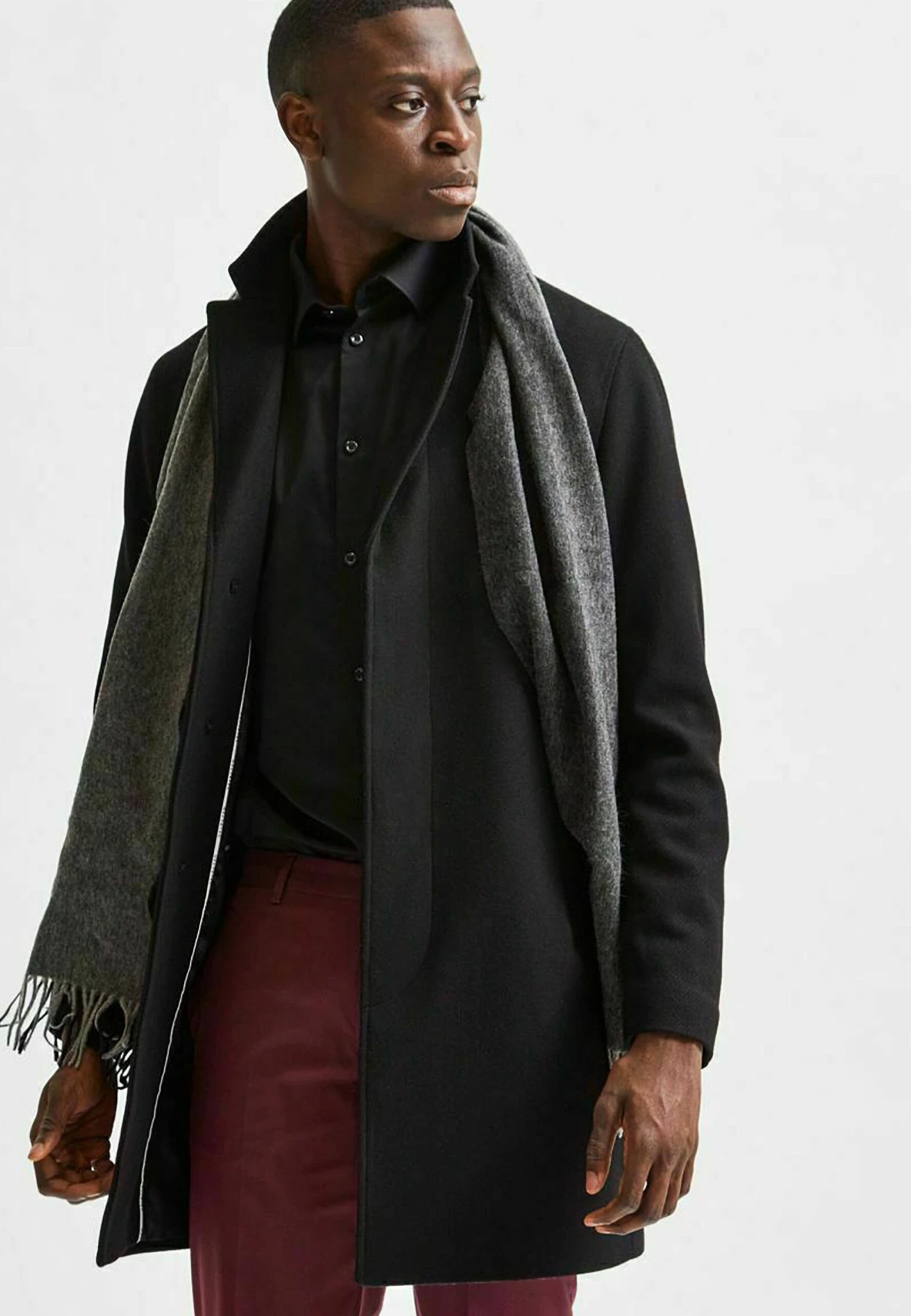 Selected Homme Classic Coat - Black 5 Selected Homme Classic Coat - Black - Image 5