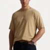 EMBROIDERED LOGO JERSEY T-SHIRT - Print T-shirt - Vintage Khaki