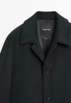 Massimo Dutti LONG BUTTONED SHIRT COLLAR - Classic Coat - Dark Blue 9 Massimo Dutti LONG BUTTONED SHIRT COLLAR - Classic Coat - Dark Blue -Indicode Men Wear Shop 93baf28a527f423f861b552ede3f64c0