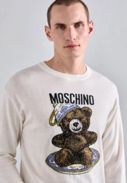 MOSCHINO Jumper - Multi White -Indicode Men Wear Shop 93e43f46f5244c4eb74aae0fbb9128f1