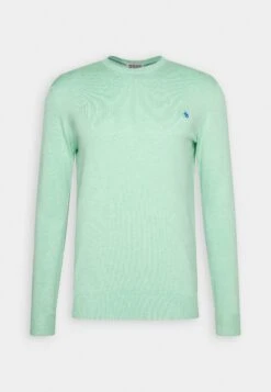 Scotch & Soda Essentials Blend Crewneck- Jumper - Bay Melange -Indicode Men Wear Shop 957dc56ba4d142b7a80388a64eae81ae