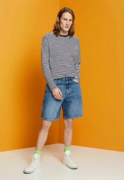 Edc By Esprit Locker - Denim Shorts - Blue Medium Washed New -Indicode Men Wear Shop 95fa87678ac54ed4a5b3e7c2a1724f40