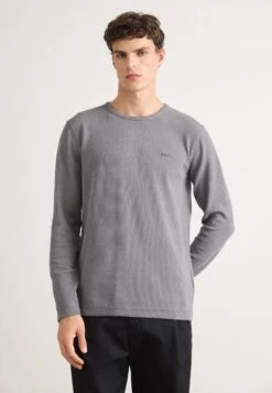 Boss TEMPESTO - Long Sleeved Top - Open Grey