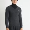 Gant V NECK - Jumper - Dark Charcoal Melange