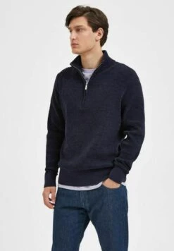 Selected Homme HIGH NECK - Jumper - Sky Captain