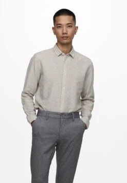 Only & Sons ONSCAIDEN SOLID SHIRT - Shirt - Beige