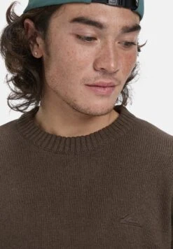 Quiksilver SALT WATER - Jumper - Mottled Dark Brown -Indicode Men Wear Shop 9fea8ab100714406bbf8bd6c734d9c89