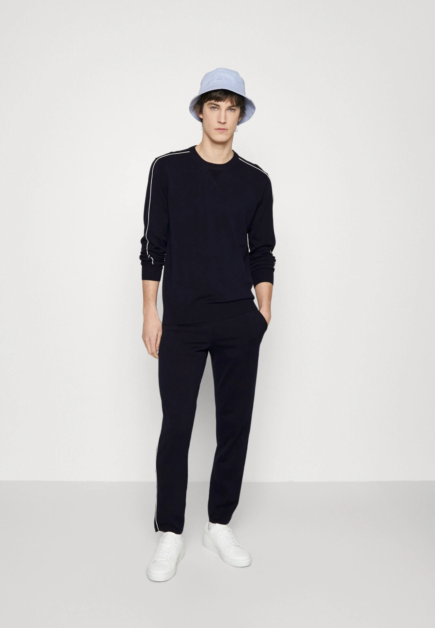 Pants Piping - Tracksuit Bottoms - Navy 2 Pants Piping - Tracksuit Bottoms - Navy - Image 2