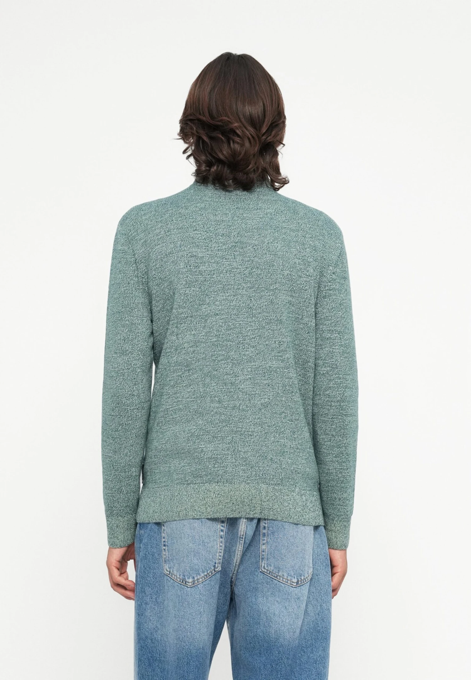 TOM TAILOR Denim BASIC TROYER - Jumper - Green 3 TOM TAILOR Denim BASIC TROYER - Jumper - Green - Image 3