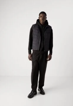 Boss CENITO - Waistcoat - Black -Indicode Men Wear Shop a2d6e6429f6740e296d404a48a643008