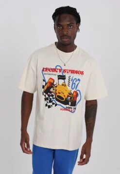 Race Unisex - Print T-Shirt - Cream