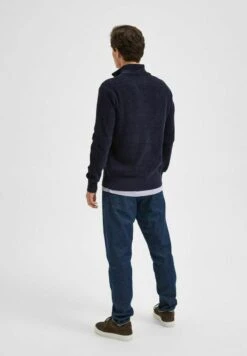 Selected Homme HIGH NECK - Jumper - Sky Captain -Indicode Men Wear Shop a409b3aff1ce4c7ba5a752431600529e