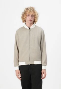 Boss HANRY - Bomber Jacket - Open White