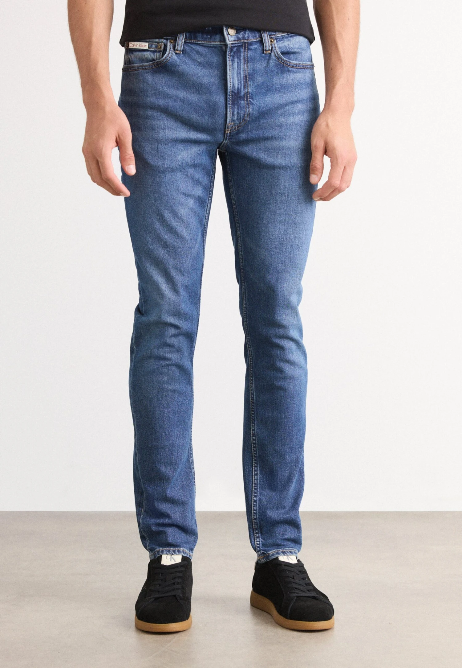 Calvin Klein Jeans SLIM - Jeans Tapered Fit - Sahara Sand 1 Calvin Klein Jeans SLIM - Jeans Tapered Fit - Sahara Sand