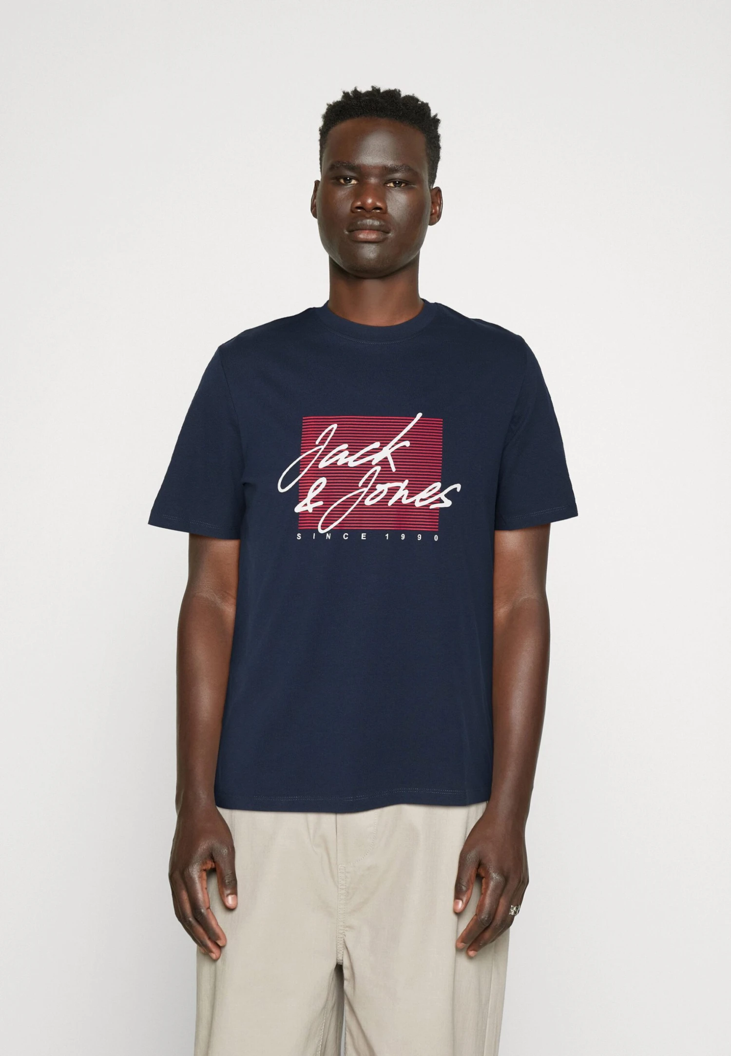 Jack & Jones ZURI 2 PK - Print T-shirt - Navy Blazer Pack W White 2 Jack & Jones ZURI 2 PK - Print T-shirt - Navy Blazer Pack W White - Image 2