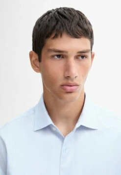 Massimo Dutti SLIM FIT GARMENT - Formal Shirt - Light Blue -Indicode Men Wear Shop ac96c9756ba841e6b54a141909451023