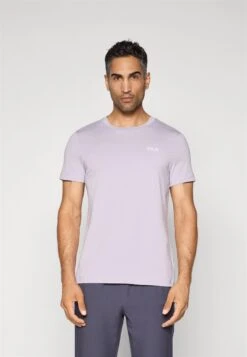 Fila LOGO SMALL - Basic T-shirt - Lavender Grey