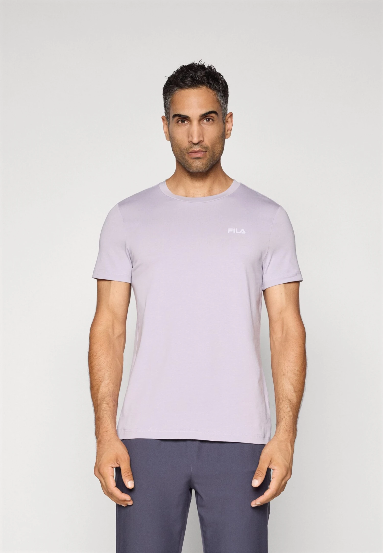 Fila LOGO SMALL - Basic T-shirt - Lavender Grey 1 Fila LOGO SMALL - Basic T-shirt - Lavender Grey