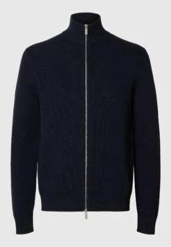 Selected Homme SLHDANE STRUCTURE FULL ZIP - Cardigan - Black -Indicode Men Wear Shop b031c17e5eaf4f50a5d0bc9dfdf84cda