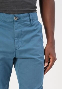 Tom Tailor REGULAR WASHED - Chinos - Real Teal Blue -Indicode Men Wear Shop b0c98af3ea4d420d8f373645235ad83b