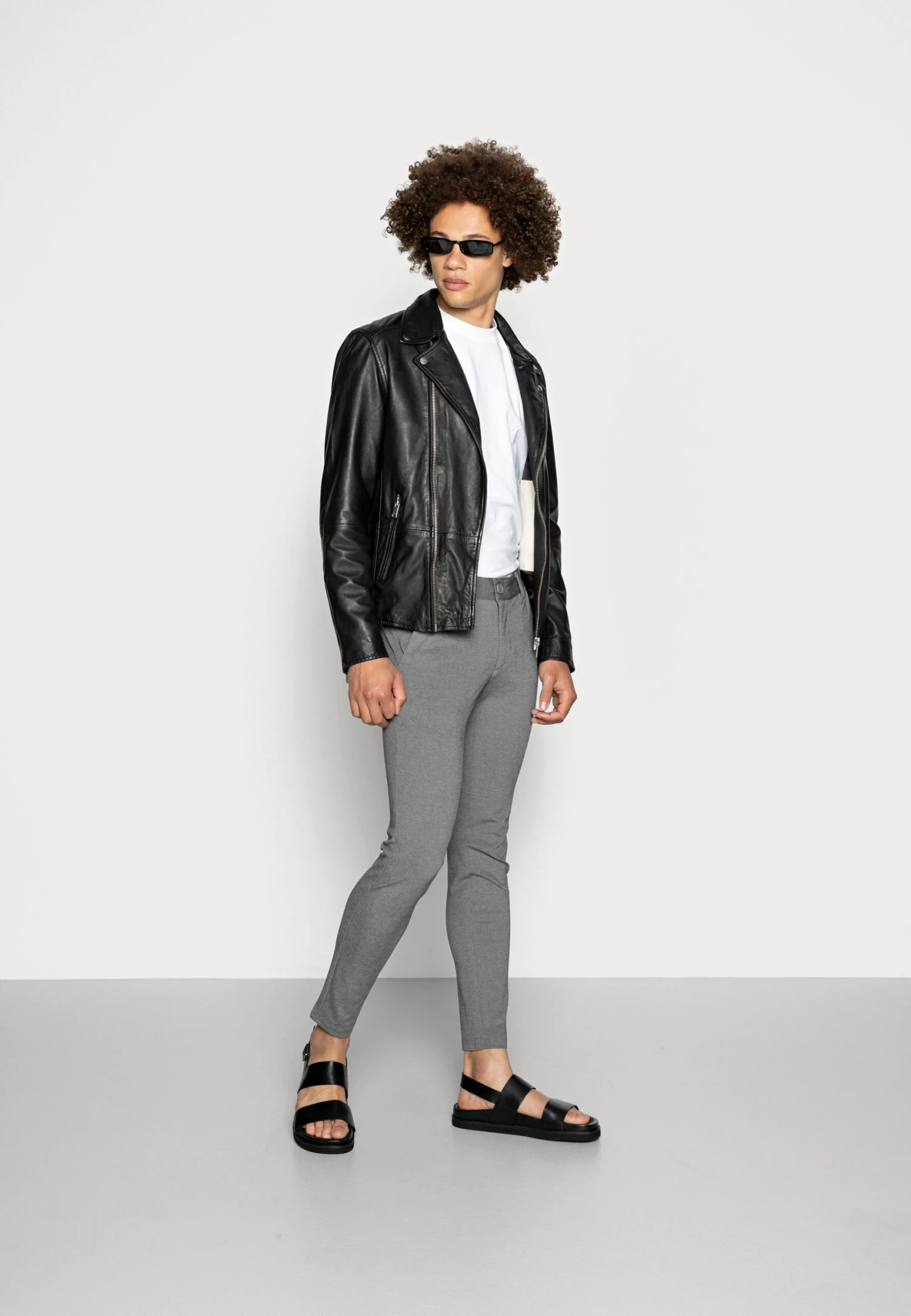 Only & Sons Onsmark - Trousers - Medium Grey Melange 2 Only & Sons Onsmark - Trousers - Medium Grey Melange - Image 2