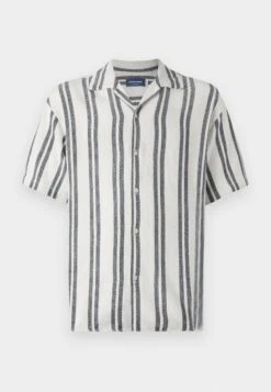 Jack & Jones JORCOBA STRIPE RESORT - Shirt - Ocean Cavern -Indicode Men Wear Shop b23b8f35a4ae4d48a415d35666d4fdea