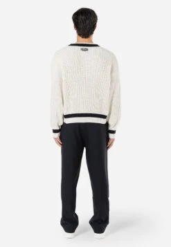 Pegador OAKLAKE - Jumper - Warm White/black -Indicode Men Wear Shop b3900db188984aa69263687b8ca72312