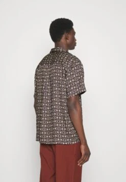 Les Deux Ornament Tencel Shirt - Shirt - Ivory/Dark Sand -Indicode Men Wear Shop b6ee4669f4794a728e39778c89d3bc72