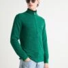 Gant COTTON ZIP CARDIGAN - Cardigan - Deep Forest Green