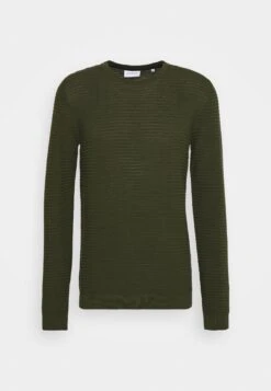 Lindbergh Structure - Jumper - Army -Indicode Men Wear Shop ba80b5ff395c4100bd12ce46e819c328