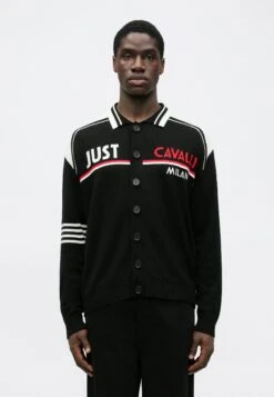 JUST CAVALLI LOGO - Cardigan - Black