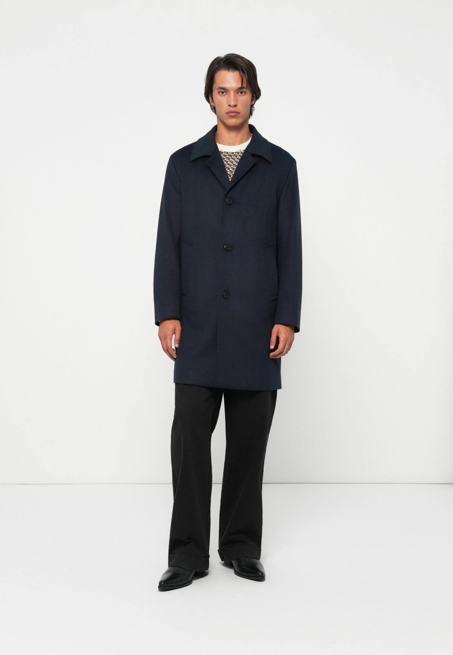 Boss CLARK - Classic Coat - Dark Blue 1 Boss CLARK - Classic Coat - Dark Blue