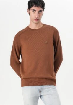 Boss ILLIAN - Jumper - Medium Brown -Indicode Men Wear Shop bd10d749521b42b19954227b1e029fe2