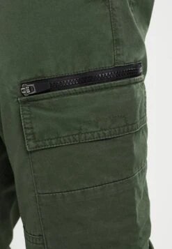 Pier One Cargo Trousers - Dark Green -Indicode Men Wear Shop c09213f9c49144359506b21a8ab774db