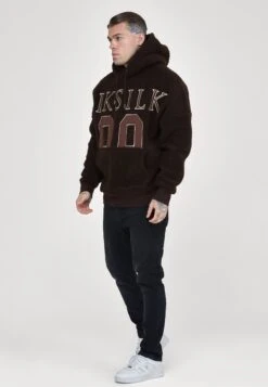 SikSilk Borg Oversized Hoodie - Hoodie - Dark Brown -Indicode Men Wear Shop c14e7037259a46109cc4960ecd1862eb