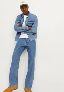 Jack & Jones JJIEDDIE JJORIGINAL - Straight Leg Jeans - Blue Denim 11 Jack & Jones JJIEDDIE JJORIGINAL - Straight Leg Jeans - Blue Denim -Indicode Men Wear Shop c23c9cd777754104af55f62c443c4fc6