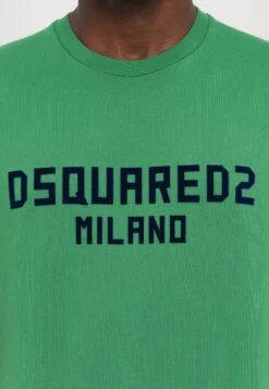 DSQUARED2 COOL FIT TEE - Print T-shirt - Green/dark Navy -Indicode Men Wear Shop c255dfd42bd744b7bd8baf408dae56f0